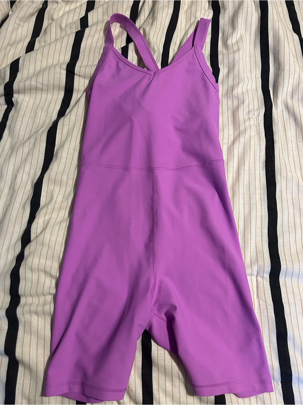 Old Navy Purple Bike Shorts Romper